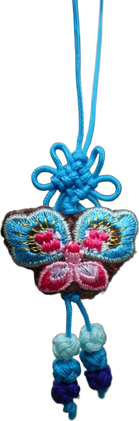 Norigae mariposa azul